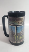 Thermo Serv Walt Disney Productions Disneyland Black Insulated Plastic Coffee Mug Collectible 6 1/2" Tall
