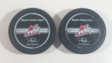 Lot of 2 WHL Western Hockey League Vancouver Giants Official Game Pucks