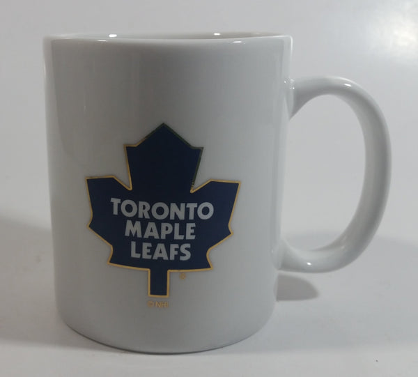 Toronto Maple Leafs NHL Ice Hockey Team Gold Outlined Leaf White Ceramic Coffee Mug Cup Sports Collectible