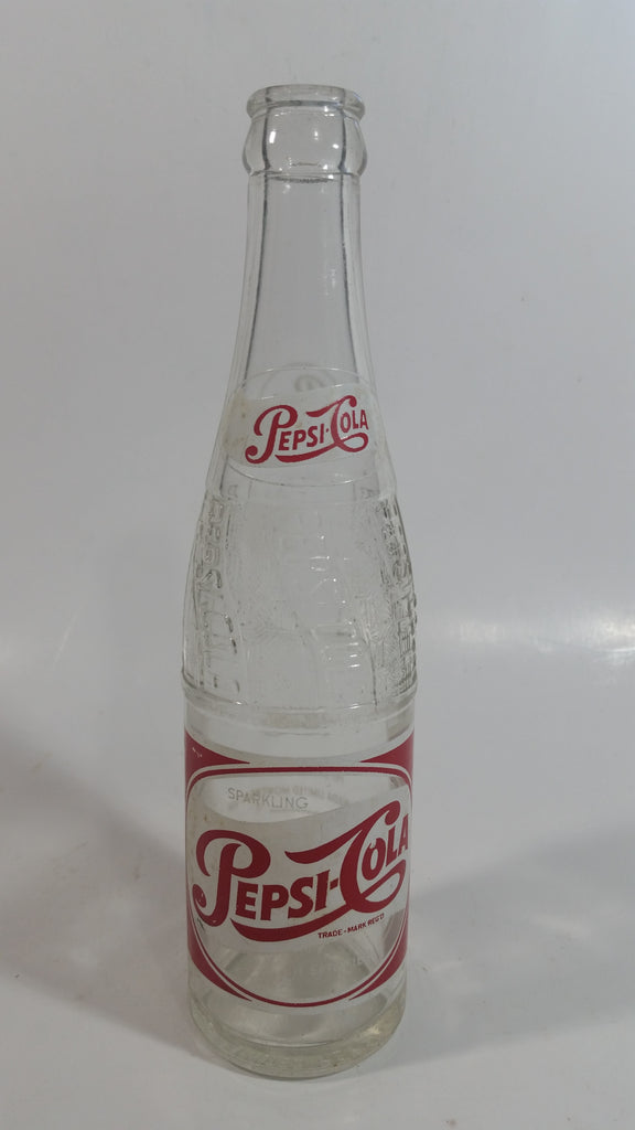Vintage 1958 Sparkling Pepsi Cola Soda Pop Red and White 10 Fl oz Clea ...