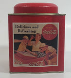 1993 Coca-Cola Coke Soda Pop Sports Baseball Themed Tin Metal Container