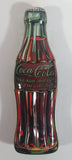 2003 Coca-Cola Coke Soda Pop Bottle Shaped Embossed Tin Container