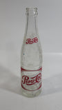 Vintage 1956 Sparkling Pepsi Cola Soda Pop Red and White 10 Fl oz Clear Glass Beverage Bottle Montreal