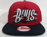 New Era 9Fifty Chicago Bulls NBA Basketball Sports Team Medium-Large A-Frame Snapback Hat Embroidered Raised Lettering