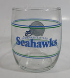 Seattle Seahawks NFL Football Sports Team Helmet Graphics Blue Green Lined 3 1/2" Tall Glass Drinking Cup