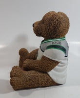 Very Hard To Find CFL Canadian Football League Grey Cup Championship Regina 2003 #03 Saskatchewan Roughriders 6 1/2" Tall Resin Teddy Bear Coin Bank Sports Team Collectible