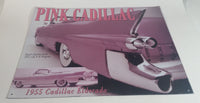 Pink 1955 Cadillac Eldorado Dual-Carbureted  331-cid V-8 Engine Tin Metal Sign 12" x 15"