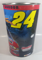 Rare HTF Dupont Hendrick Motorsports #24 Jeff Gordon 15" Tall Metal Trash Can - Like New Condition