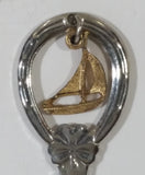 Nanaimo, B.C. Sailboat Charm Metal Spoon Souvenir Travel Collectible with Engraved Lighthouse Bowl