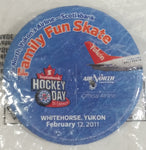 2011 CBC Hockey Day In Canada Air North NHL Ice Hockey Whitehorse Yukon Round Circular 2" Button Pin Souvenir Travel Collectible In Packaging