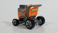 2001 Hot Wheels Express Lane Gator Bait Market Neon Orange Grocery Shopping Cart Die Cast Toy Car Vehicle