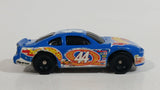 2000 Hot Wheels Racer Nascar #44 7/20 Blue Die Cast Toy Race Car Vehicle McDonald's Happy Meal