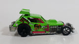 2012 Hot Wheels Demolition Derby Greased Gremlin Lime Green Die Cast Toy Car Vehicle