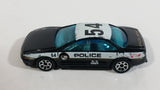 1997 Hot Wheels '93 Warner Oldsmobile Aurora Black and White #54 Police Cop K-9 Unit Cruiser Die Cast Toy Car Vehicle 7SP
