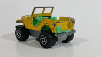 Majorette Jeep CJ 4x4 No. 290 & No. 244 Yellow 1/54 Scale Die Cast Toy Car Vehicle