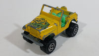 Majorette Jeep CJ 4x4 No. 290 & No. 244 Yellow 1/54 Scale Die Cast Toy Car Vehicle