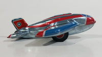 2011 Schylling Vintage Style Jet Airplane Plane Tin Toy Reproduction