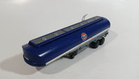 Rare VHTF Vintage Majorette Gulf Gas Oil Fuel Tanker Semi Tractor Trailer Blue Die Cast Toy Vehicle