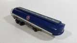Rare VHTF Vintage Majorette Gulf Gas Oil Fuel Tanker Semi Tractor Trailer Blue Die Cast Toy Vehicle
