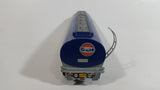 Rare VHTF Vintage Majorette Gulf Gas Oil Fuel Tanker Semi Tractor Trailer Blue Die Cast Toy Vehicle