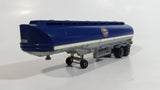 Rare VHTF Vintage Majorette Gulf Gas Oil Fuel Tanker Semi Tractor Trailer Blue Die Cast Toy Vehicle