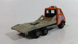 1984 Vintage Majorette Renault Master T35 Flat Bed Tow Truck Orange 1/45 Scale  Die Cast Toy Vehicle