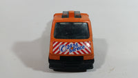 1984 Vintage Majorette Renault Master T35 Flat Bed Tow Truck Orange 1/45 Scale  Die Cast Toy Vehicle