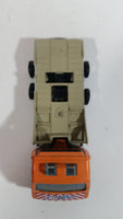 1984 Vintage Majorette Renault Master T35 Flat Bed Tow Truck Orange 1/45 Scale  Die Cast Toy Vehicle