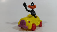 1989 Warner Bros Looney Tunes Daffy Duck in Yellow Plastic Toy Car Vehicle McDonald's Happy Meal