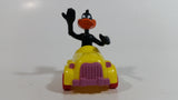 1989 Warner Bros Looney Tunes Daffy Duck in Yellow Plastic Toy Car Vehicle McDonald's Happy Meal