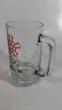 1988 Calgary Winter Olympic Games 5 1/2" Tall Glass Beer Mug