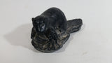Beaver Soapstone Carved Sculpture Ornament w/ Original Sticker