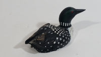 1970s Heritage Decoys Common Loon Miniature Bird Sculpture J.B. Garton