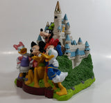 2001 Disney Disneyland Characters in Front of Castle 8" Tall PVC Coin Bank