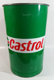 Castrol Motor Oil Green 15" Tall Metal Trash Can GUC