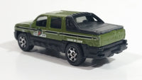 2009 Matchbox Croc Zoo Chevy Avalanche Truck Olive Green MB86 Die Cast Toy Car Vehicle