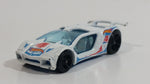 2014 Hot Wheels HW Race Race Team Impavido 1 White Die Cast Toy Car Vehicle