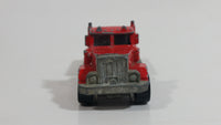 1989 Hot Wheels Peterbilt Dump Truck Semi Rig Red Die Cast Toy Car Vehicle - BW Hong Kong