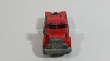 1989 Hot Wheels Peterbilt Dump Truck Semi Rig Red Die Cast Toy Car Vehicle - BW Hong Kong