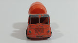 Vintage Lesney Products Matchbox Series Foden Cement Mixer Truck Orange No. 26 Die Cast Toy Car Vehicle - Made in England
