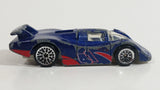 2001 Hot Wheels Pavement Pounder Sol-Aire CX-4 Blue Die Cast Toy Car Vehicle Opening Rear Hood