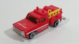 RealToy Boeing Aerospace Red Fire Pickup Truck with Yellow Ladders Die Cast Toy Car Vehicle