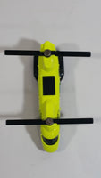 2010 Matchbox Sky Busters SB58 Transport Helicopter Neon Yellow Die Cast Toy Car Vehicle
