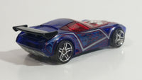 2008 Hot Wheels Phantom X-Raycers Nerve Hammer Metalflake Translucent Dark Blue Die Cast Toy Car Vehicle