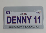 NASCAR Joe Gibbs Racing "Denny 11" Denny Hamilin Fedex 2" x 3 1/2" Miniature Metal License Plate
