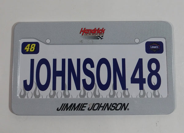NASCAR Hendrick Motorsports "Johnson 48" Jimmie Johnson Lowe's 2" x 3 1/2" Miniature Metal License Plate