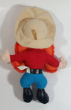 1995 Ace Novelty Warner Bros. Looney Tunes Yosemite Sam Cartoon Character 11" Tall Stuffed Plush Collectible