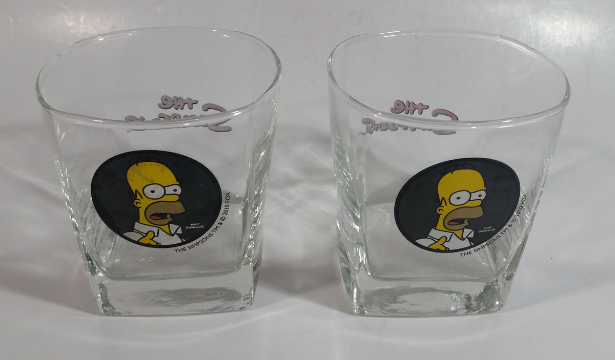 Set of 2 2010 Fox The Simpsons Home Simpson Carton Character Themed Bl ...