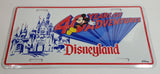 1995 Disney Disneyland 40 Years of Adventures Metal Vehicle License Plate Tag Still Sealed in Plastic
