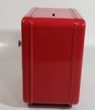 Fort Knox Combination Lock Safe Shaped Red Steel Coin Bank Collectible